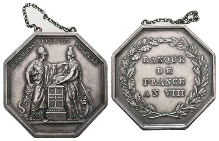  Medaille; Frankreich; AG; 24,47 g; H 36,17 mm; H 36,13 mm   