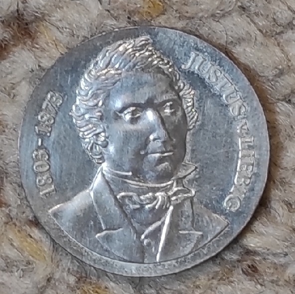  DDR 10 Mark 1978, SILBER, 175. Geburtstag von Justus von Liebig   