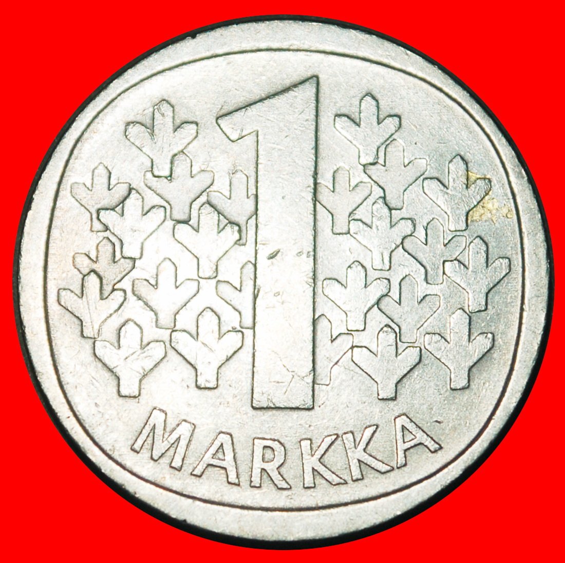Ⰺ LION (1964-1993): FINLAND ★ 1 MARK 1974S NOT SILVER! DIES A r1!★LOW START★NO RESERVE!