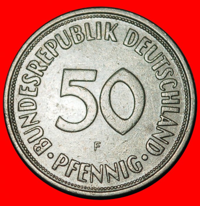 Ⰺ NOT COMMUNIST TYPE (1949‑2001):GERMANY★50 PFENNIGS 1950F! BADEN-WUERTTEMBERG★LOW START★NO RESERVE!