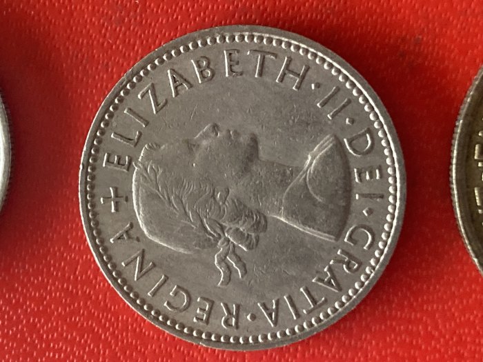  Münze Münzen Umlaufmünze Großbritannien 1 Shilling 1962 Englisches Wappen   