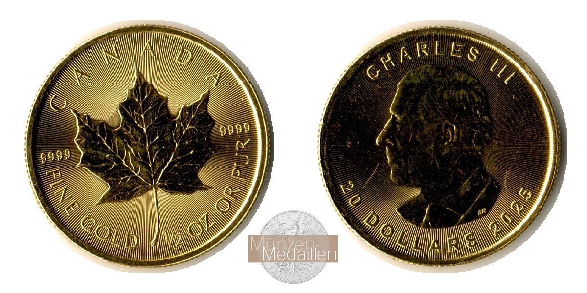 Kanada MM-Frankfurt Feingold: 15,55g 20 Dollar (Maple Leaf) 2025 