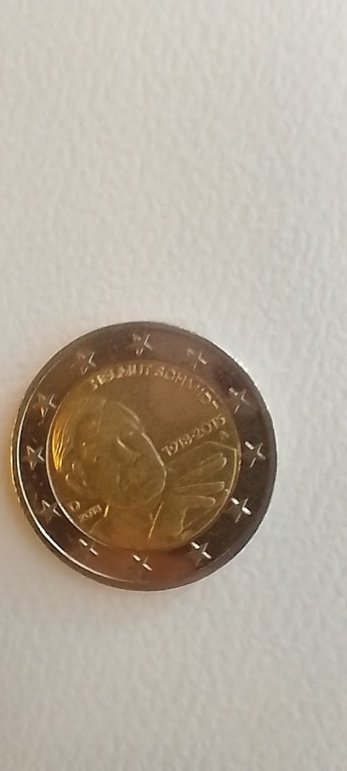  2 Euro Helmut Schmidt D A 2018   