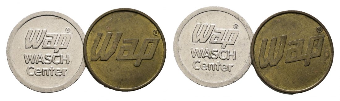  Bayern; Bellenberg; WAP Wasch Center; 2 Waschmarken; Menzel 1610   