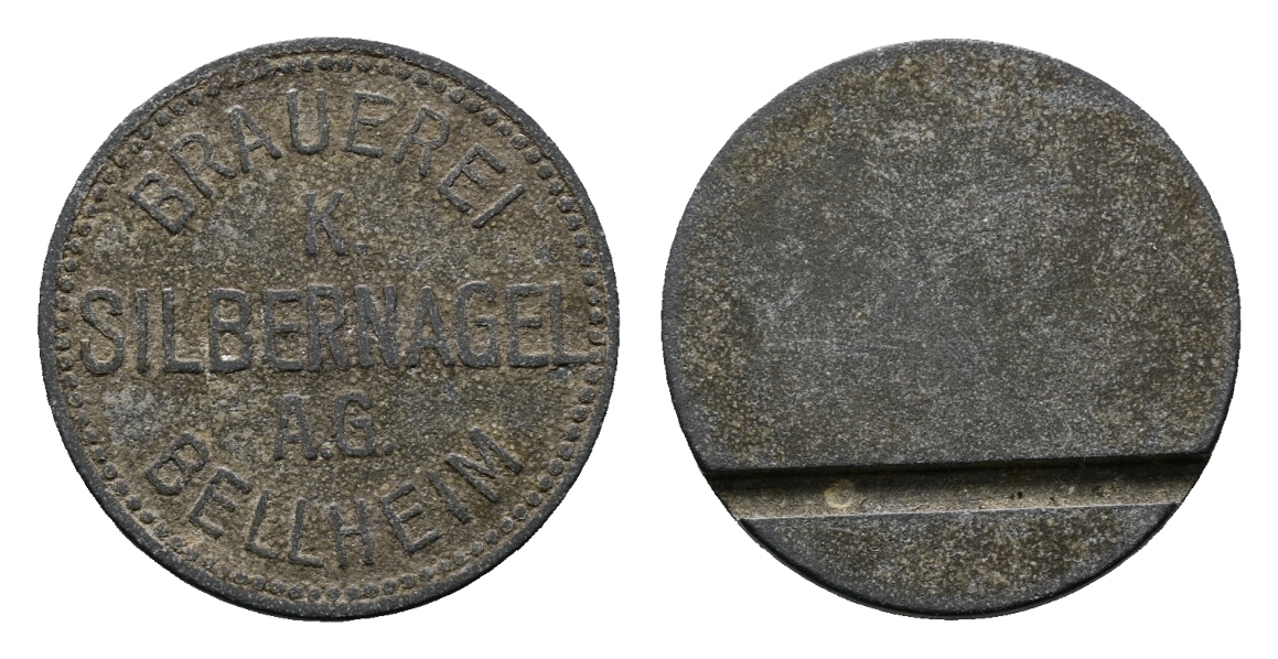  Bayern; Bellheim; Brauerei K. Silbernagel A.G.; Menzel 1716.1   