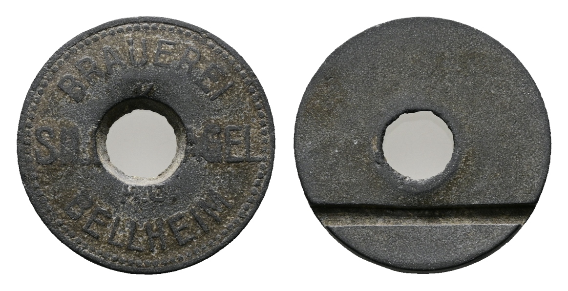  Bayern; Bellheim; Brauerei K. Silbernagel A.G.; gelocht; Menzel 1716.2   