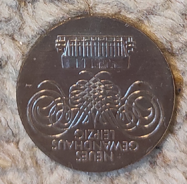  DDR 10 Mark 1982, SILBER,100. Gewandhaus in Leipzip   