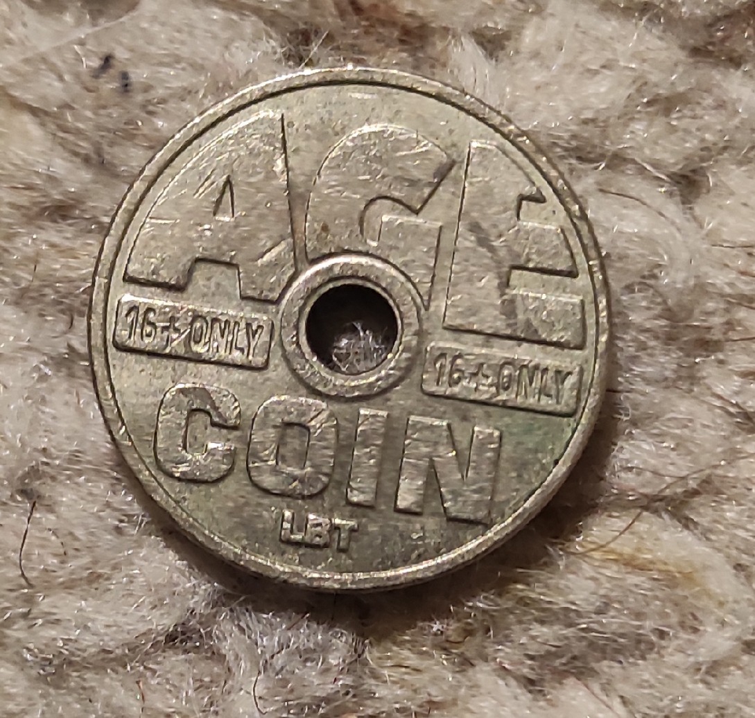  z015: Belgischer Age Coin LBT, Maschinentoken/Automatentoken   
