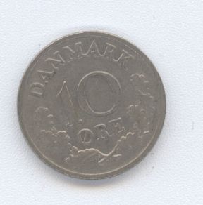  - Dänemark 10 Öre 1972 -   