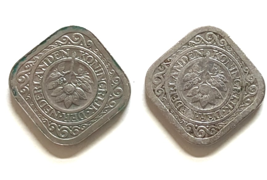 2 x 5 Cents Niederlande 1913