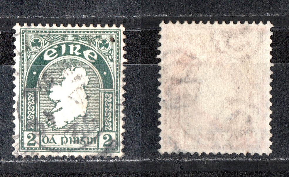  Irland 2 Pingin 1922 Map of Ireland/ Echt gelaufen/ s. scan   