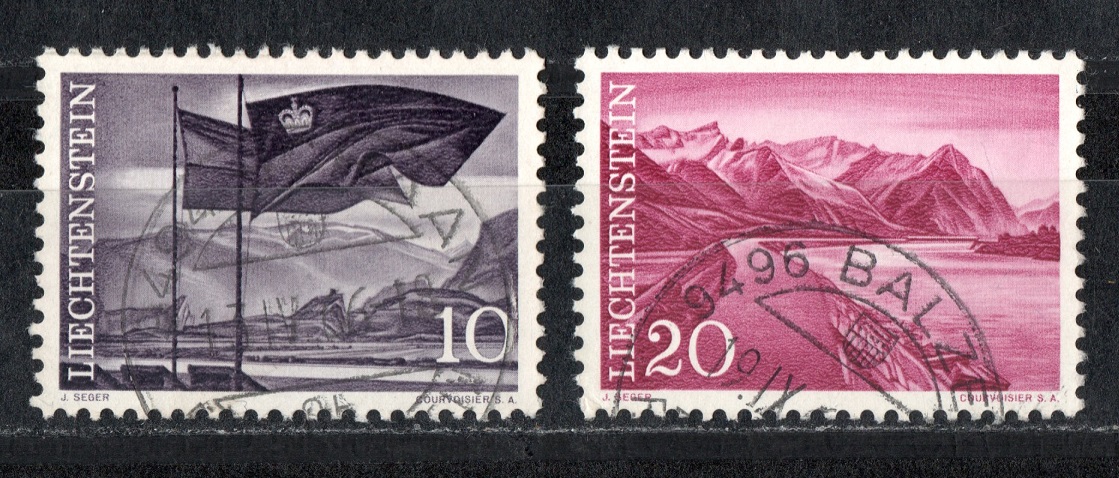 Liechtenstein 10 u. 20c 1966 gestempelt / traumhafte Stempel   
