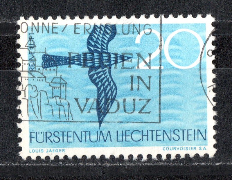  Fürstentum Liechtenstein 20c Echt gelaufen/ traumhafter Stempel/ SST Vaduz   