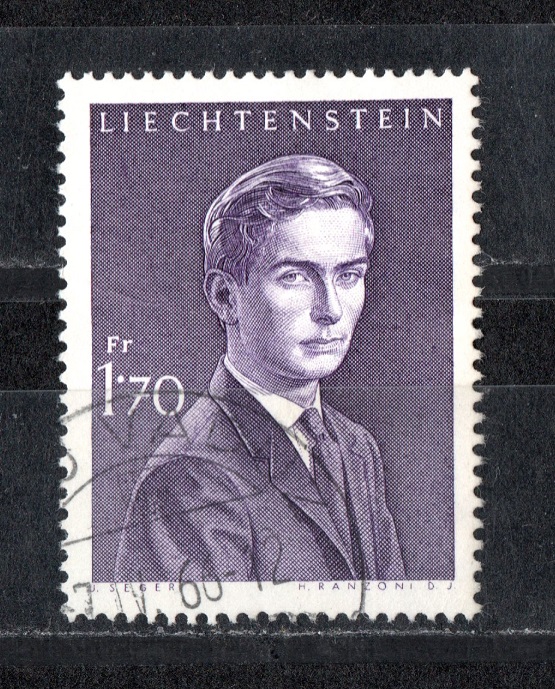  Liechtenstein 1,70 Fr. Hans-Adam/ 1966 gestempelt/ siehe scan   