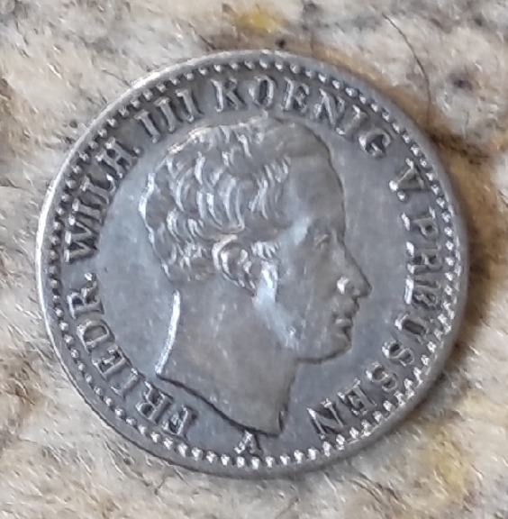  Preußen 1/6 Taler 1826, SILBER   