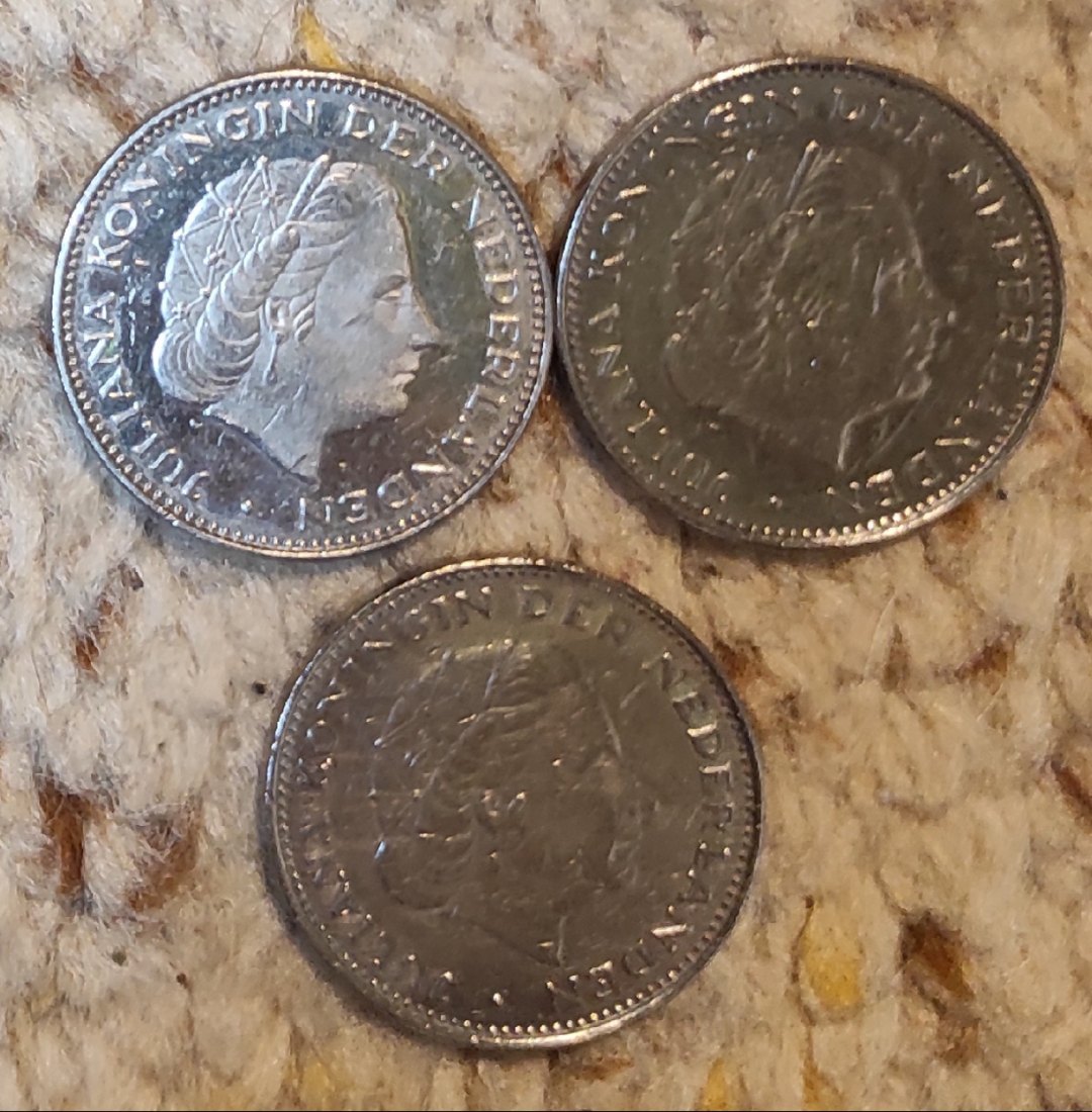  d040: Niederlande Münzlot mit 3 x 2 1/2 Gulden   