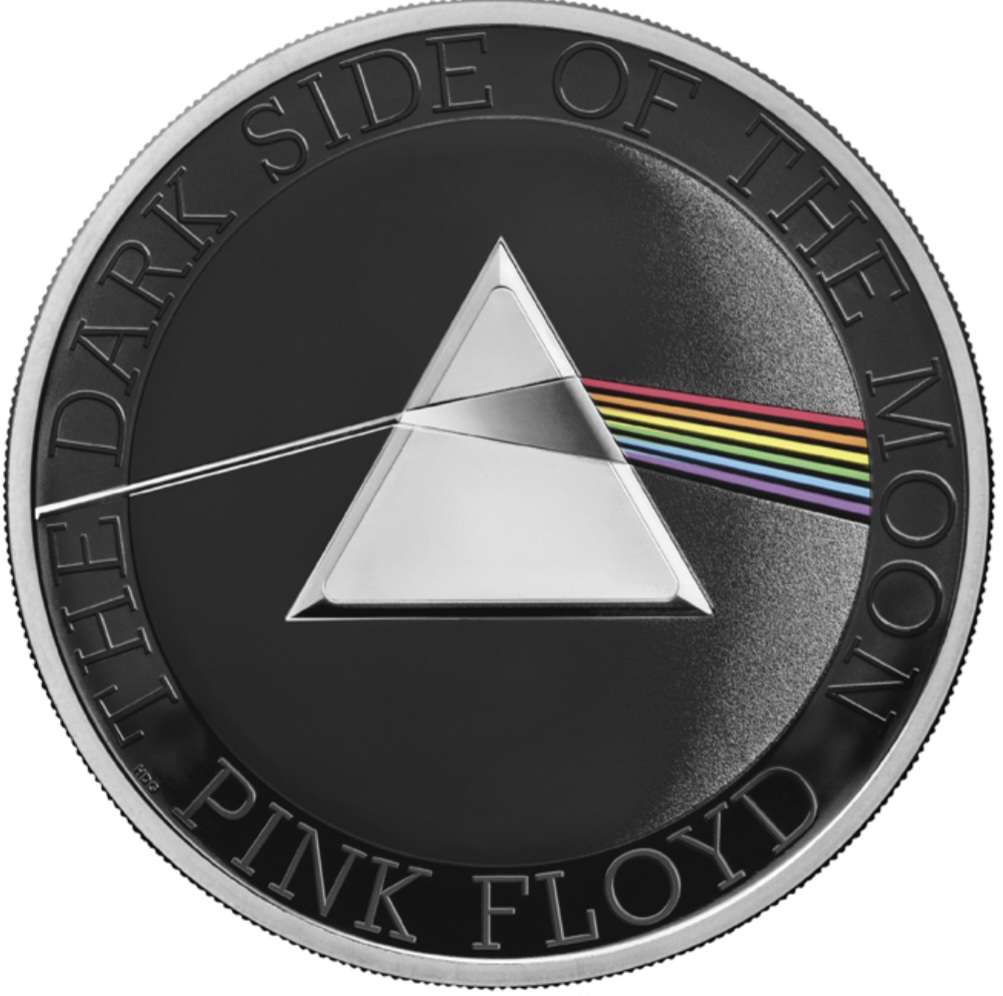  Großbritannien UK Music Legends Pink Floyd  1 oz Silber proof Colour Coin, Auflage 4.500   