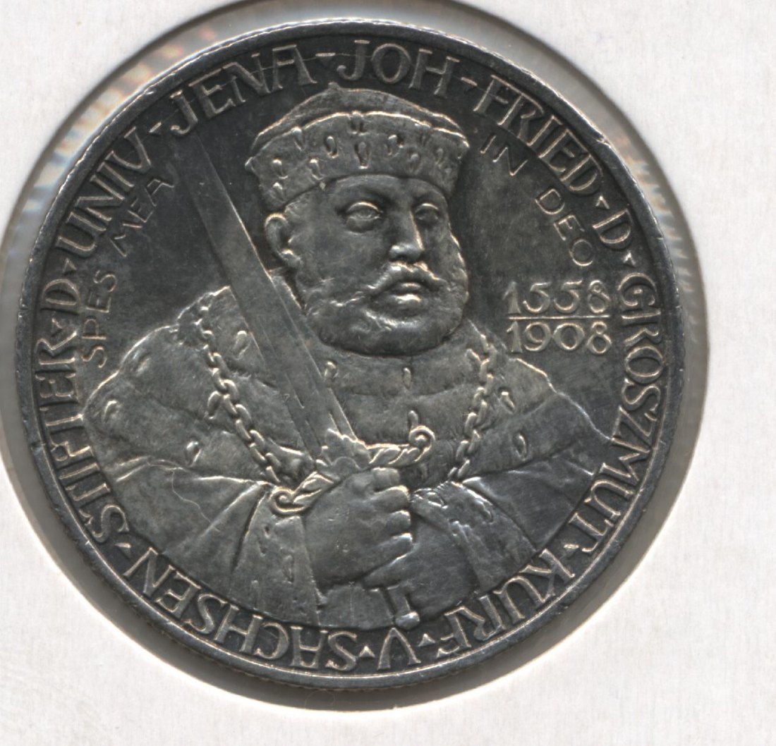 Sachsen Weimar Eisenach 2 Mark 1908 Uni Jena J. 160
