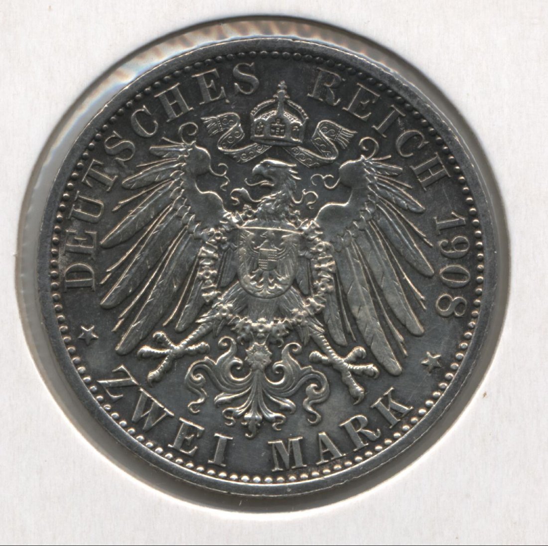  Sachsen Weimar Eisenach 2 Mark 1908 Uni Jena J. 160   
