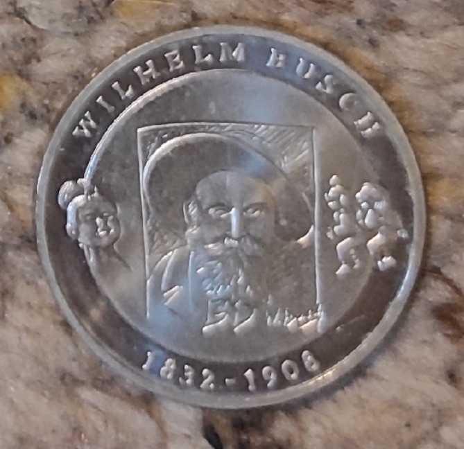  Deutschland 10 Euro 2007, SILBER,175. Geburtstag von Wilhelm Busch   