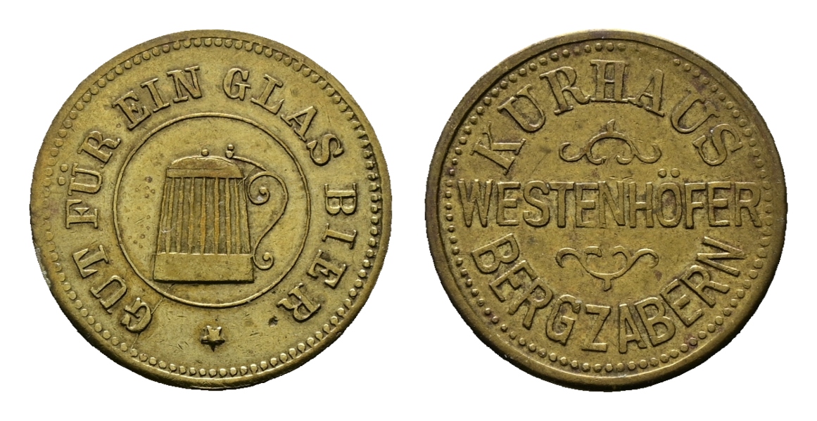  Bayern; Bergzabern; Kurhaus Westenhöffer;Gut für ein Glas Bier; Menzel 1803.1   