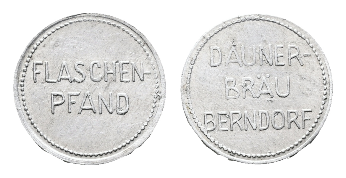  Bayern; Berndorf; Dauner Bräu; Flaschenpfand; Menzel 2607.1   