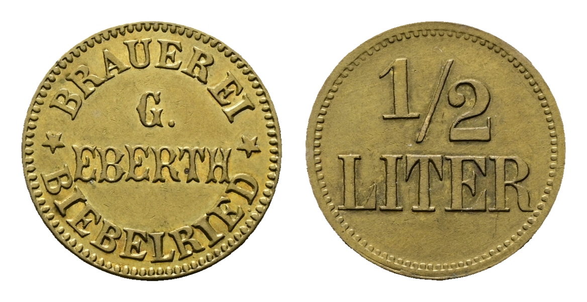  Bayern; Biebelried; G.Eberth Brauerei; 1/2 Liter; Menzel-(vgl.2710)   
