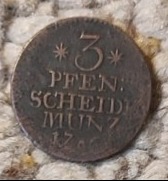  Preußen 3 Pfennig 1760   