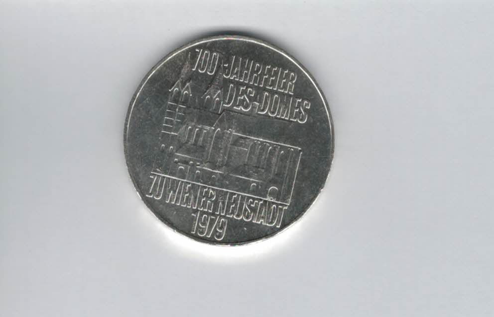  100 Schilling 1979 Wiener Neustadt 700 Jahre Dom silber 15,36g fein Österreich (01914/21)   