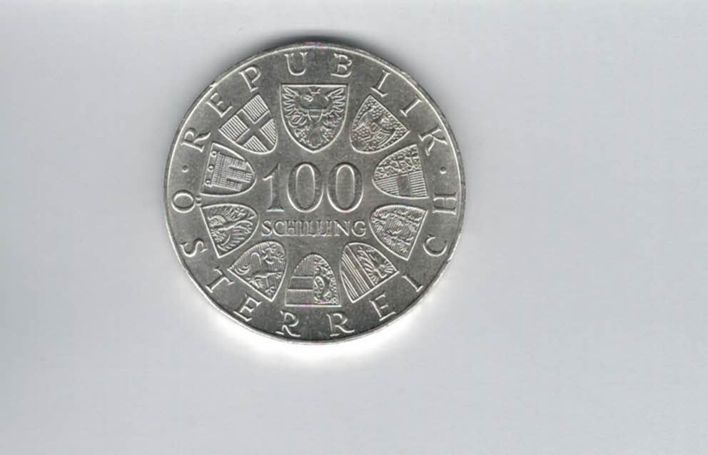  100 Schilling 1979 Internationales Zentrum Wien UnoCity Ag 15,36gÖsterreich Spittalgold9800 01914/23   