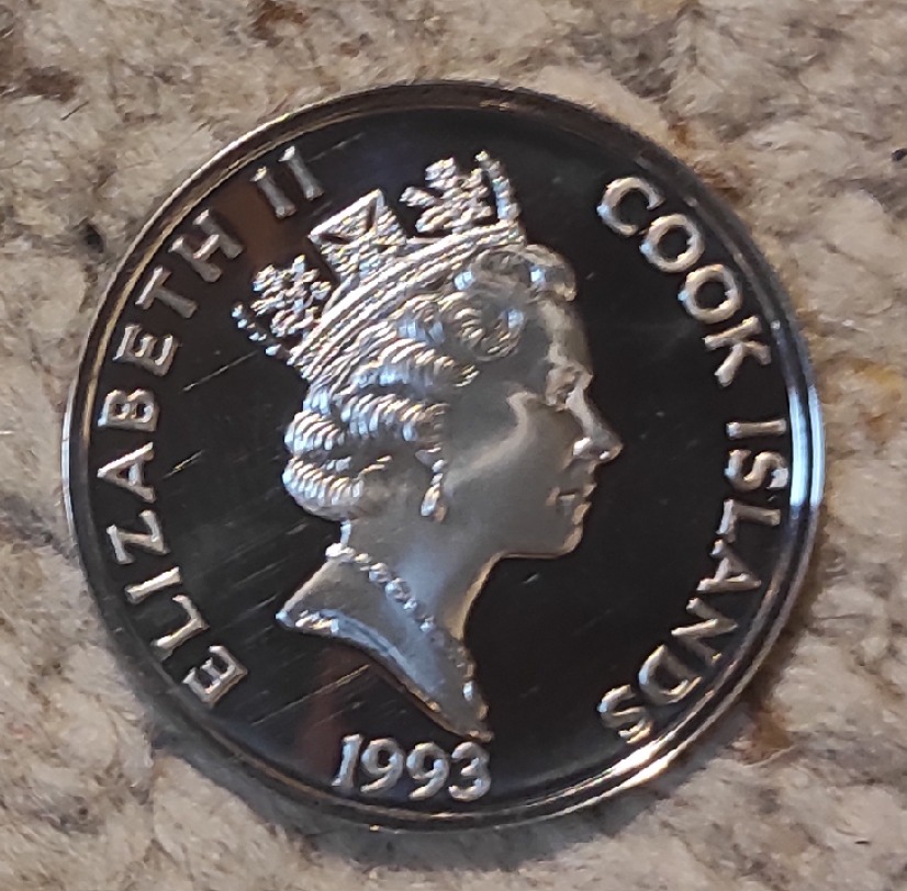  Cook Island 50 Dollar 1993, SILBER, 500. Jahrestag - Entdeckung Amerikas. Goldrausch   