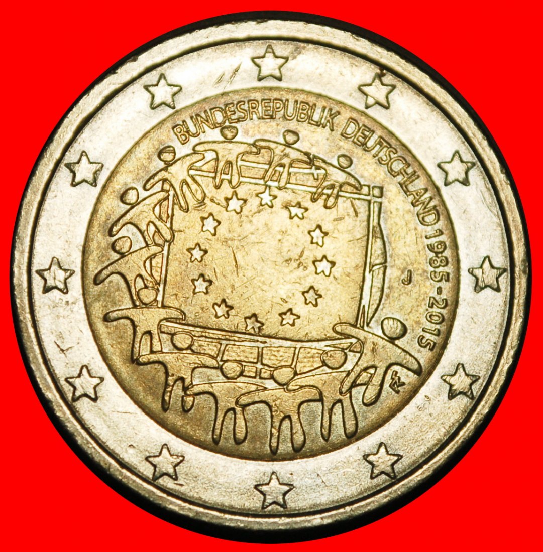  ⰊFLAGGE GRIECHENLAND:DEUTSCHLAND★2 EURO 1985-2015J HAMBURG NICHT-PHALLISCHE 2007-2026★OHNE VORBEHALT   