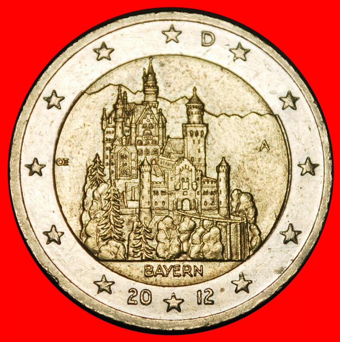  Ⰺ BAYERN: DEUTSCHLAND ★ 2 EURO 2012A! PREUSSEN NICHT-PHALLISCHE 2007-2026! STEMPEL I★OHNE VORBEHALT   