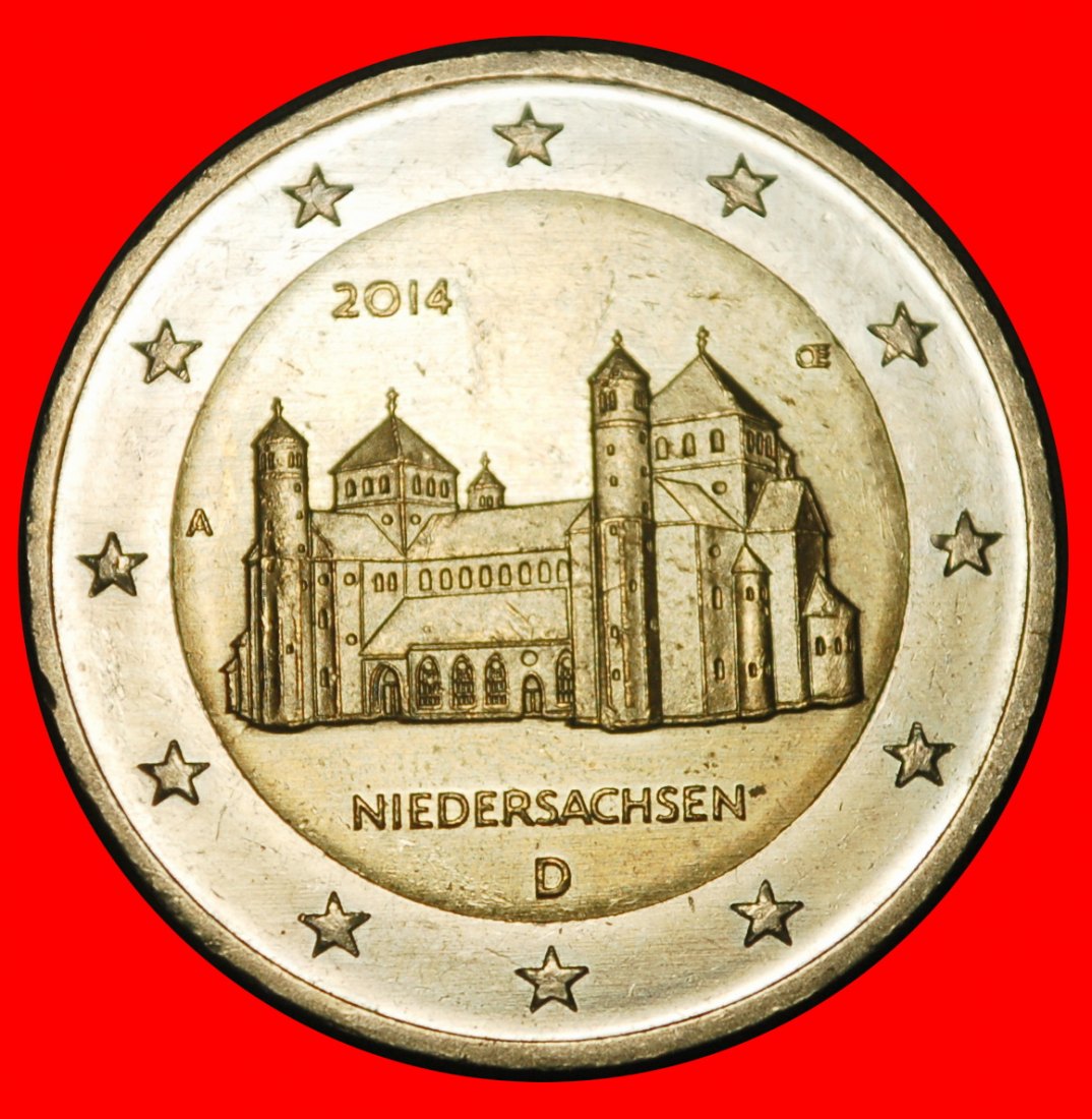  Ⰺ NIEDERSACHSEN: DEUTSCHLAND ★ 2 EURO 2014A★PREUSSEN NICHT-PHALLISCHE 2007-2026★OHNE VORBEHALT   