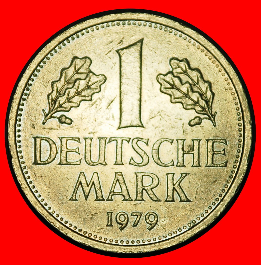 Ⰺ NOT COMMUNIST TYPE (1950-2001): GERMANY ★ 1 MARK 1979J HAMBURG! II1 C r2! LOW START ★ NO RESERVE!