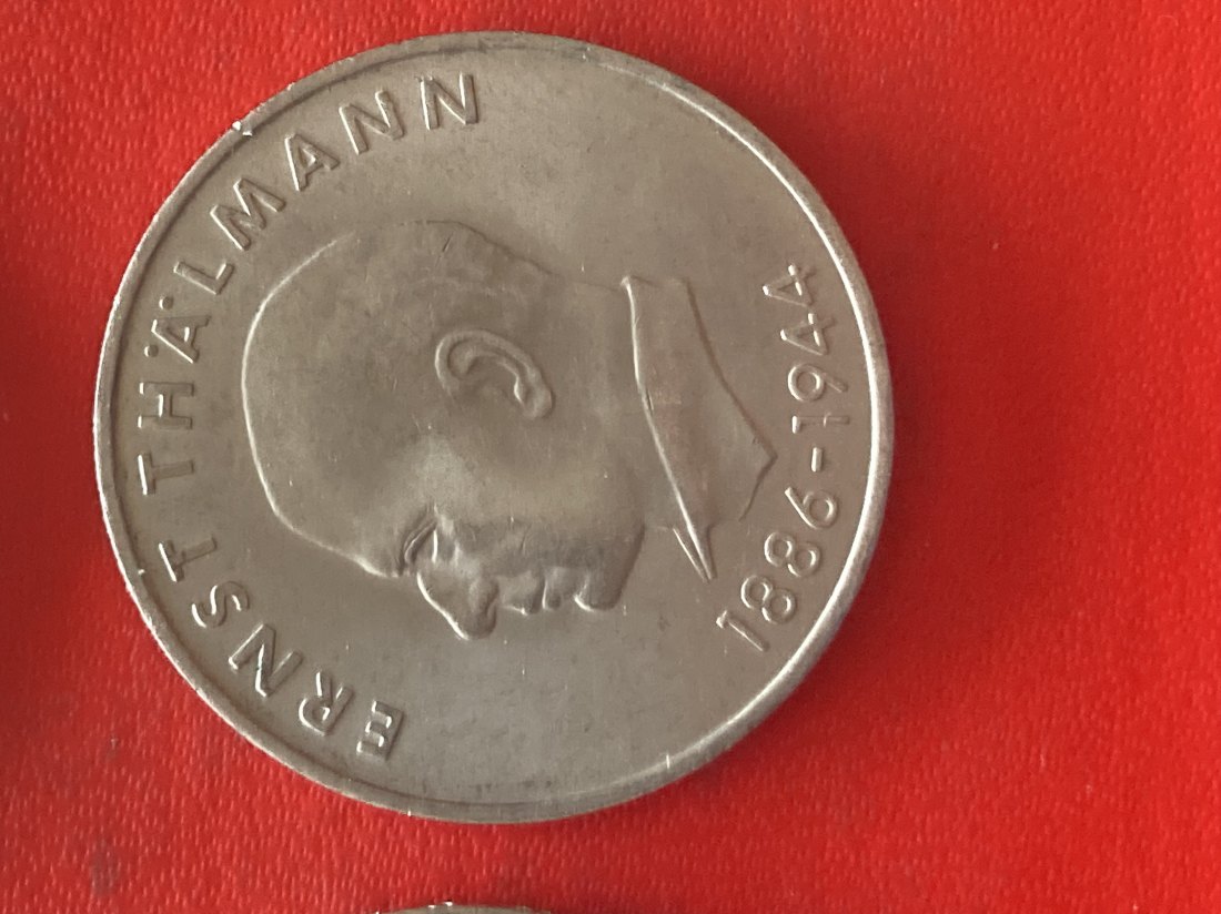  Gedenkmünze Deutschland DDR 20 Mark 1971 Ernst Thälmann   