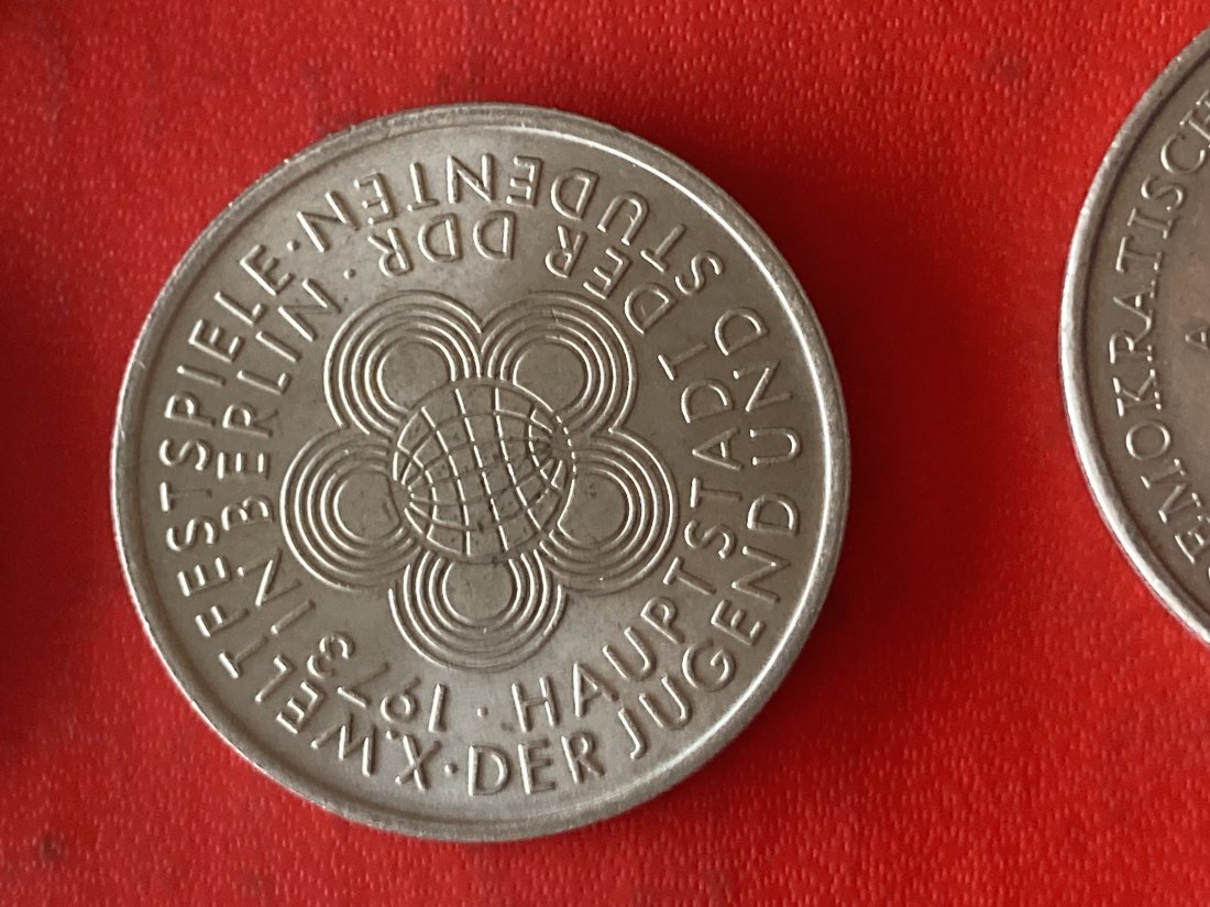  Gedenkmünze Deutschland DDR 10 Mark 1973 Weltfestspiele   
