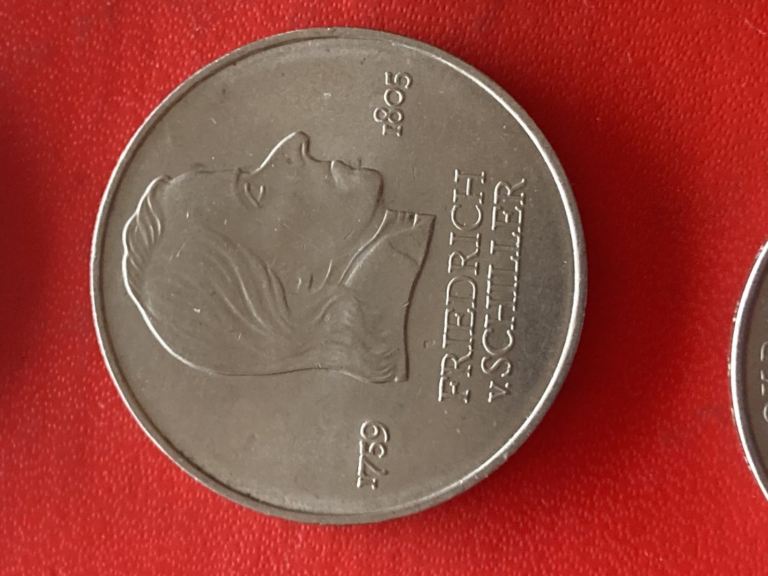  Münze Münzen Gedenkmünze DDR 20 Mark 1972 Friedrich Schiller   