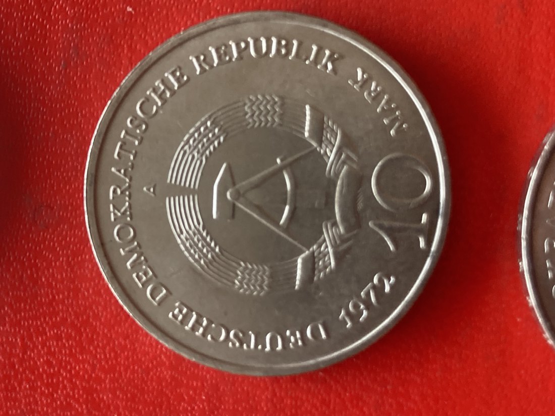 Münze Münzen Gedenkmünze DDR 10 Mark 1972 Buchenwald