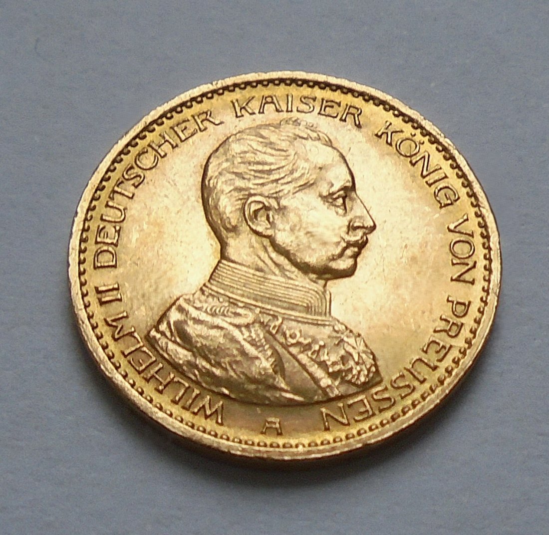  Münze Gold Dt. Kaiserreich: 20 Mark Preussen 1913 A - Wilhelm II in Kürassieruniform   