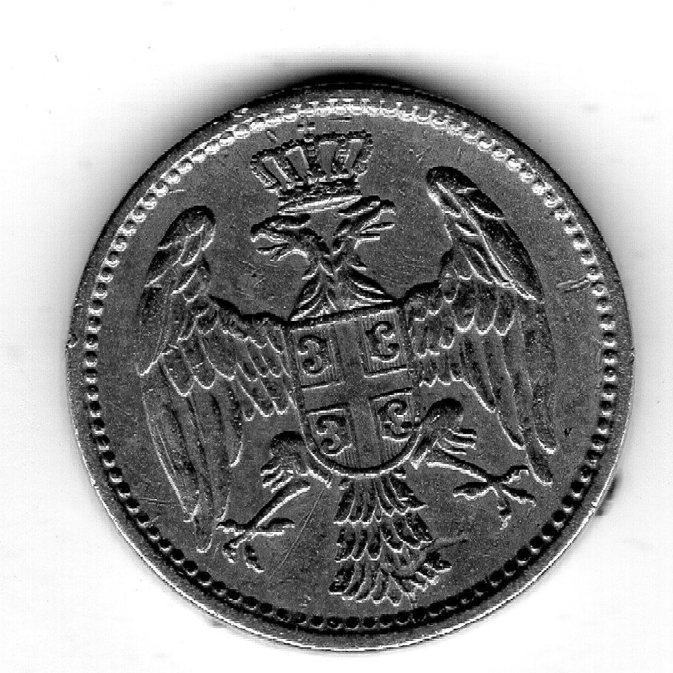  Serbien 5 Para 1912  Doppeladler ss   