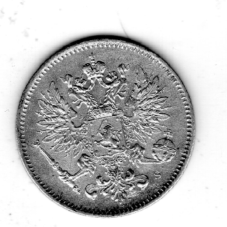  Finnland 25 Penniä 1916 Silber unc.   
