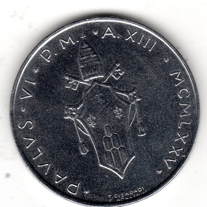  Vatikan 100 Lire 1975 vz   