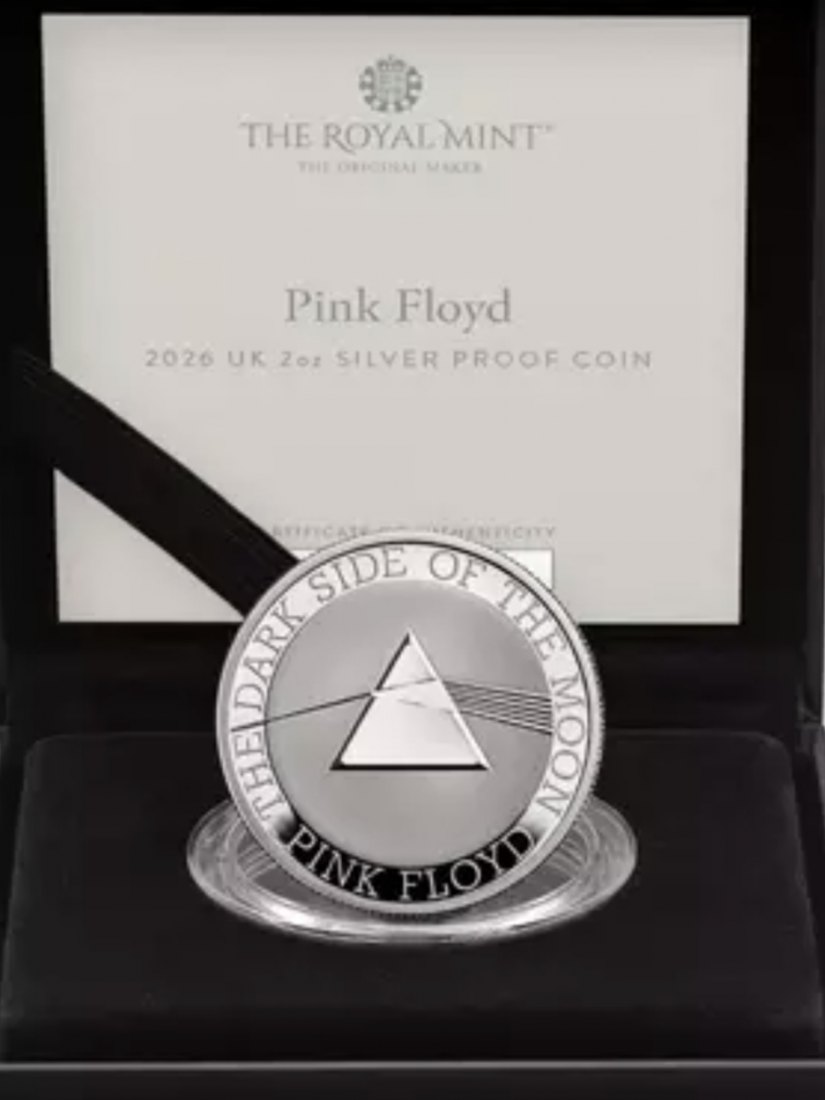  Großbritannien 2 oz Silber proof 2026 Music Legends Pink Floyd,  Auflage 500   