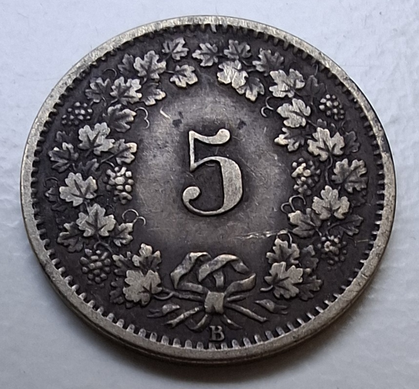  Schweiz 5 Rappen 1873   