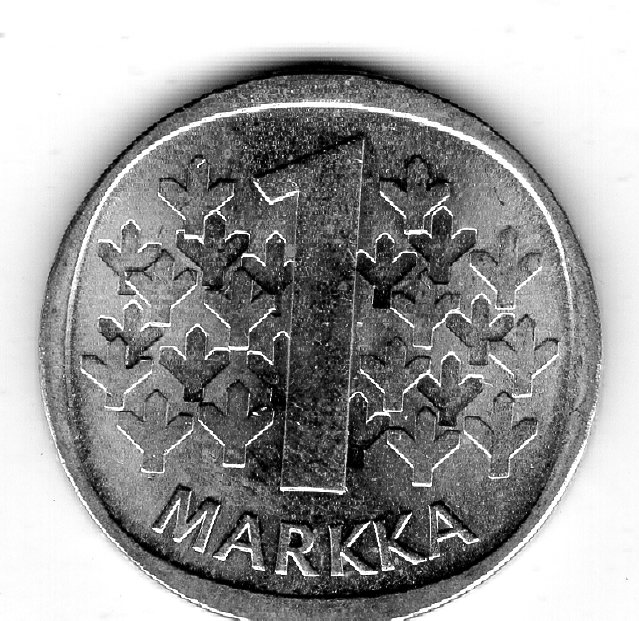 Finnland 1 Markka 1967 Silber unc.