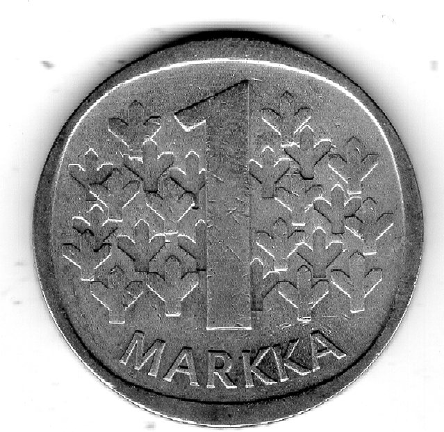 Finnland 1 Markka 1966 Silber vz