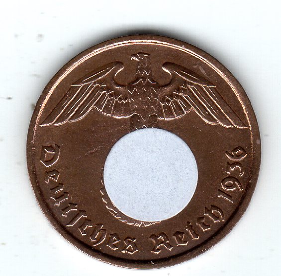  Drittes Reich 2 Reichspfennig 1936 D   