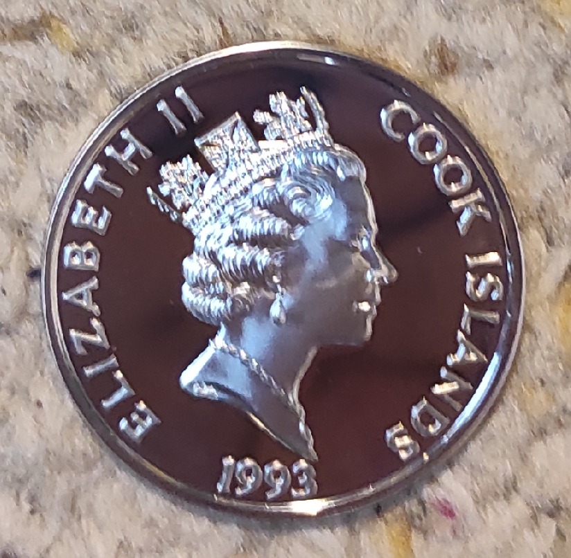  Cook Island 50 Dollar 1993, SILBER, 500. Jubiläum - Entdeckung Amerikas, William Penn   