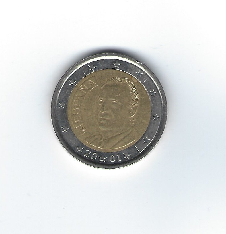  Spanien 2 Euro 2001   